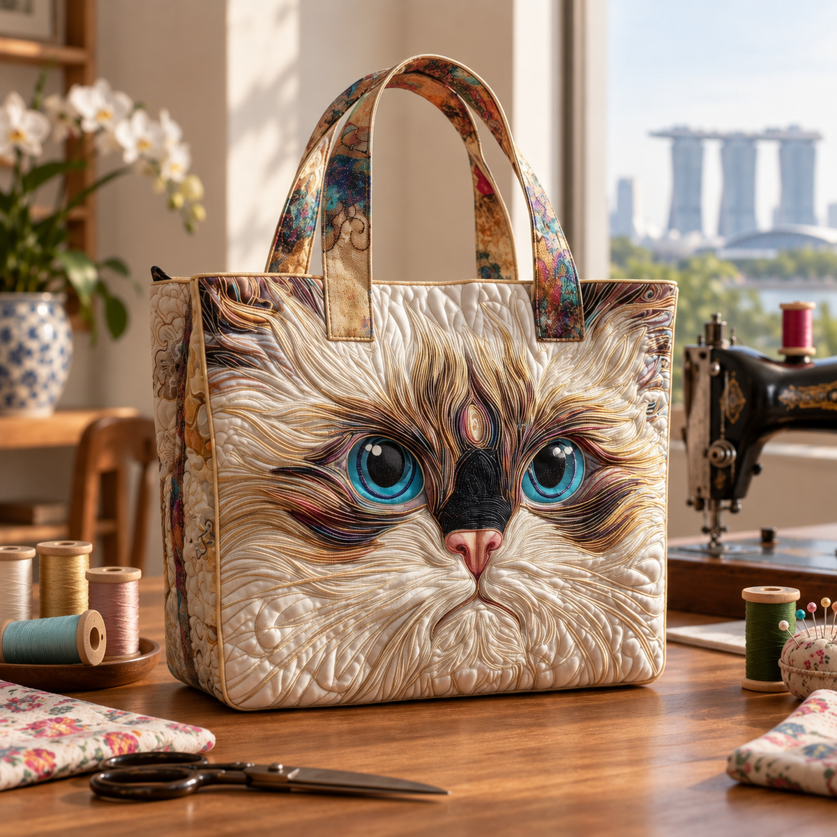 Handcrafted Bag | The White Cat