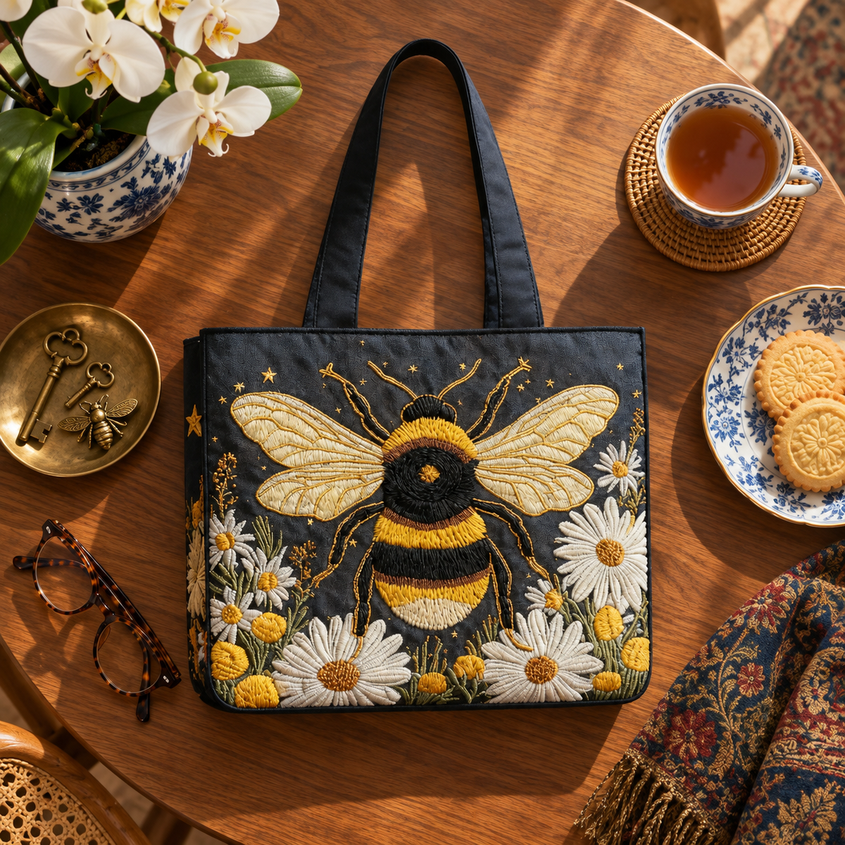 Handcrafted Bag | The Bee and the Seven Little Flowers