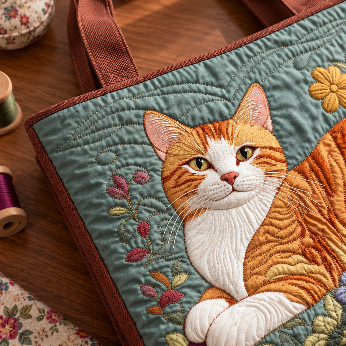 Handcrafted Bag | Brown Cat