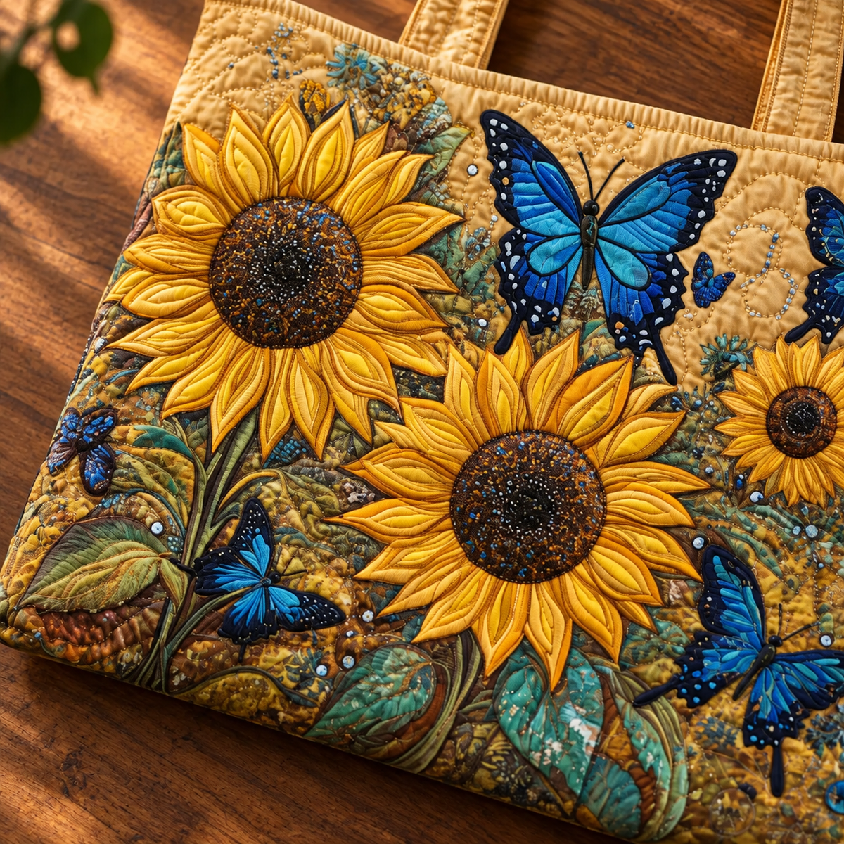 Handcrafted Bag | Sunflowers and Butterfly