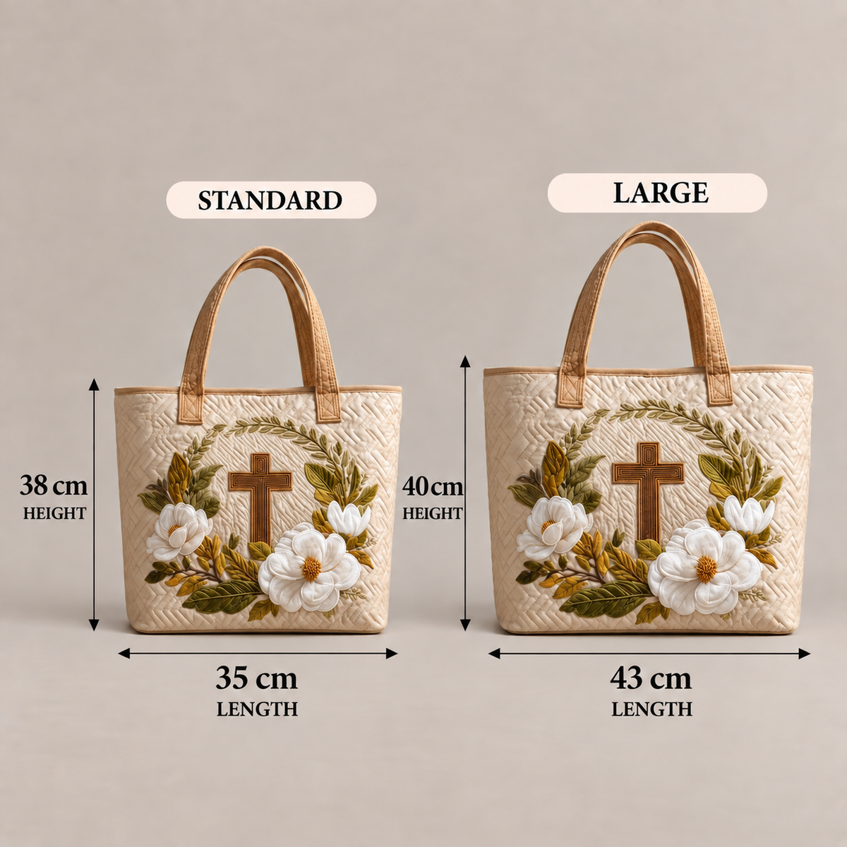 Handcrafted Bag | Floral Cross