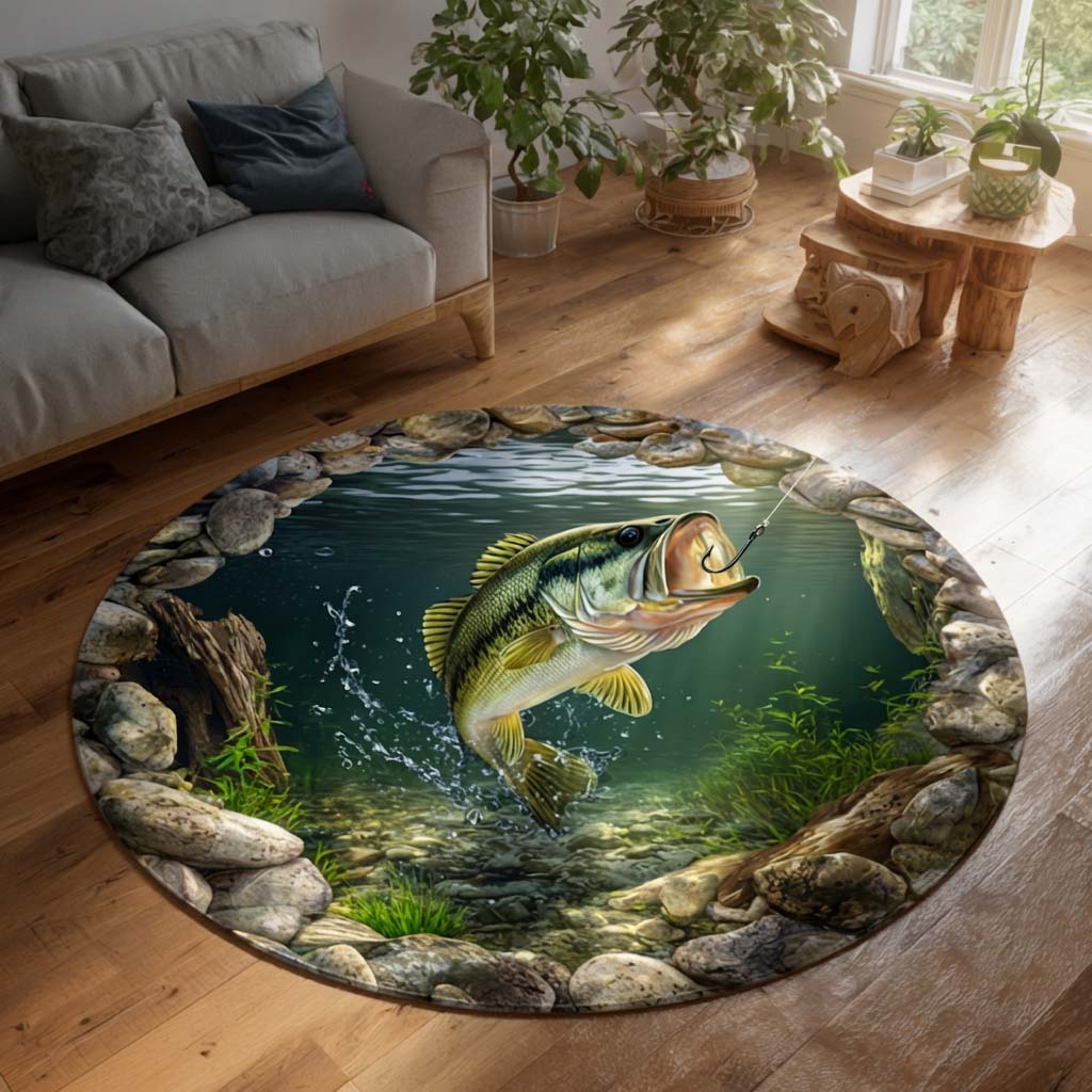 Abyssal Fishing Circular Rug NCU0HNH983
