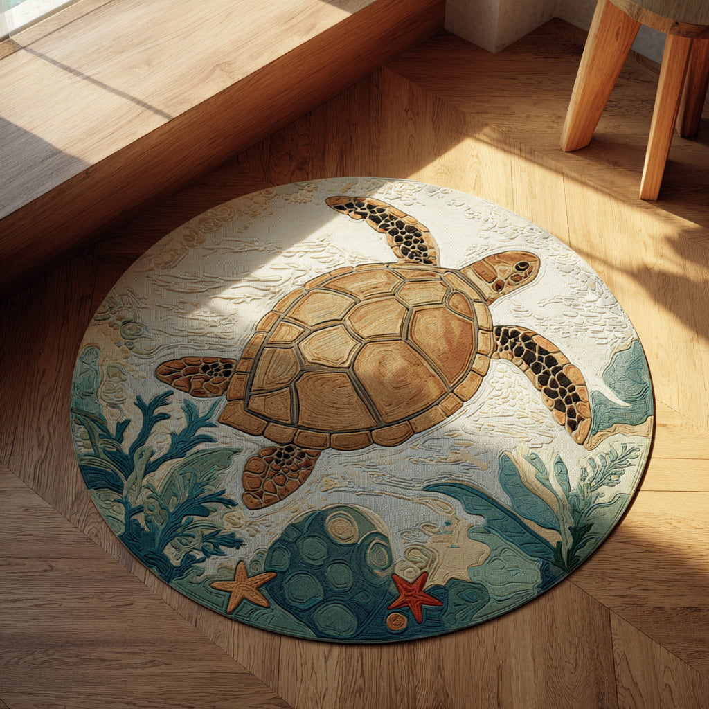 NCU0PT9840 Ancient Journey Round Area Rug