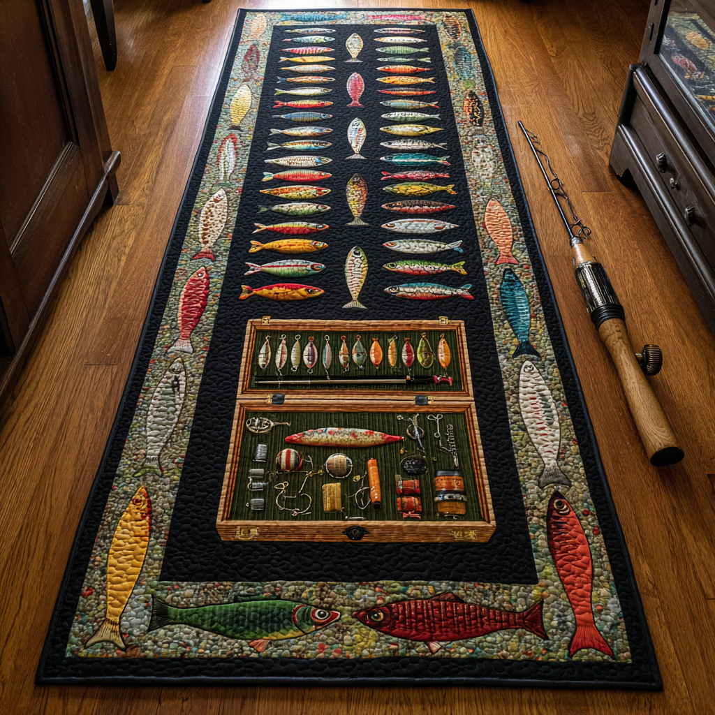 Aqua Drift Runner Rug - Model NCU0DK10907