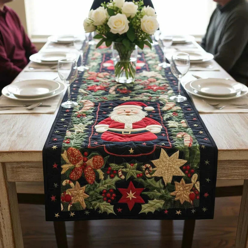 Arctic Glow Quilted Table Runner