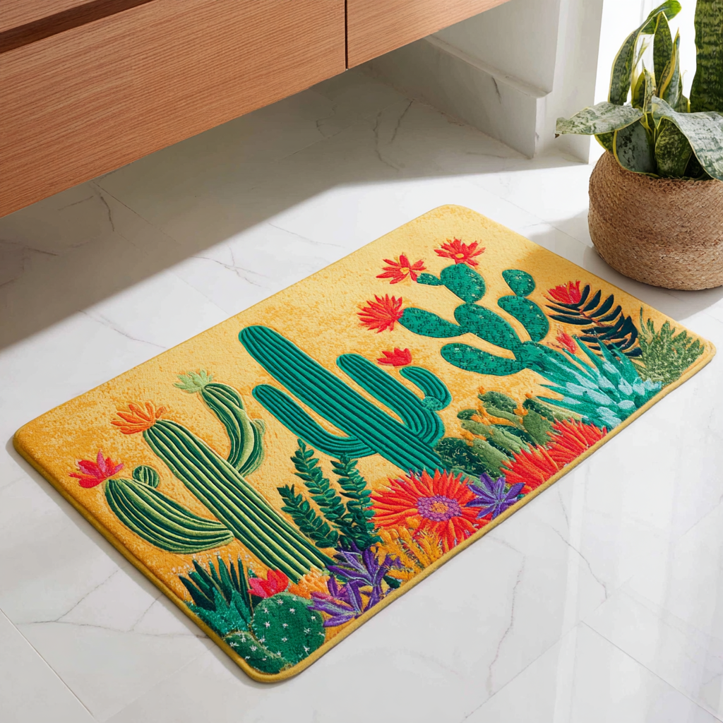 Cactus Harmony Bath Mat - Model NCU0DDK2354