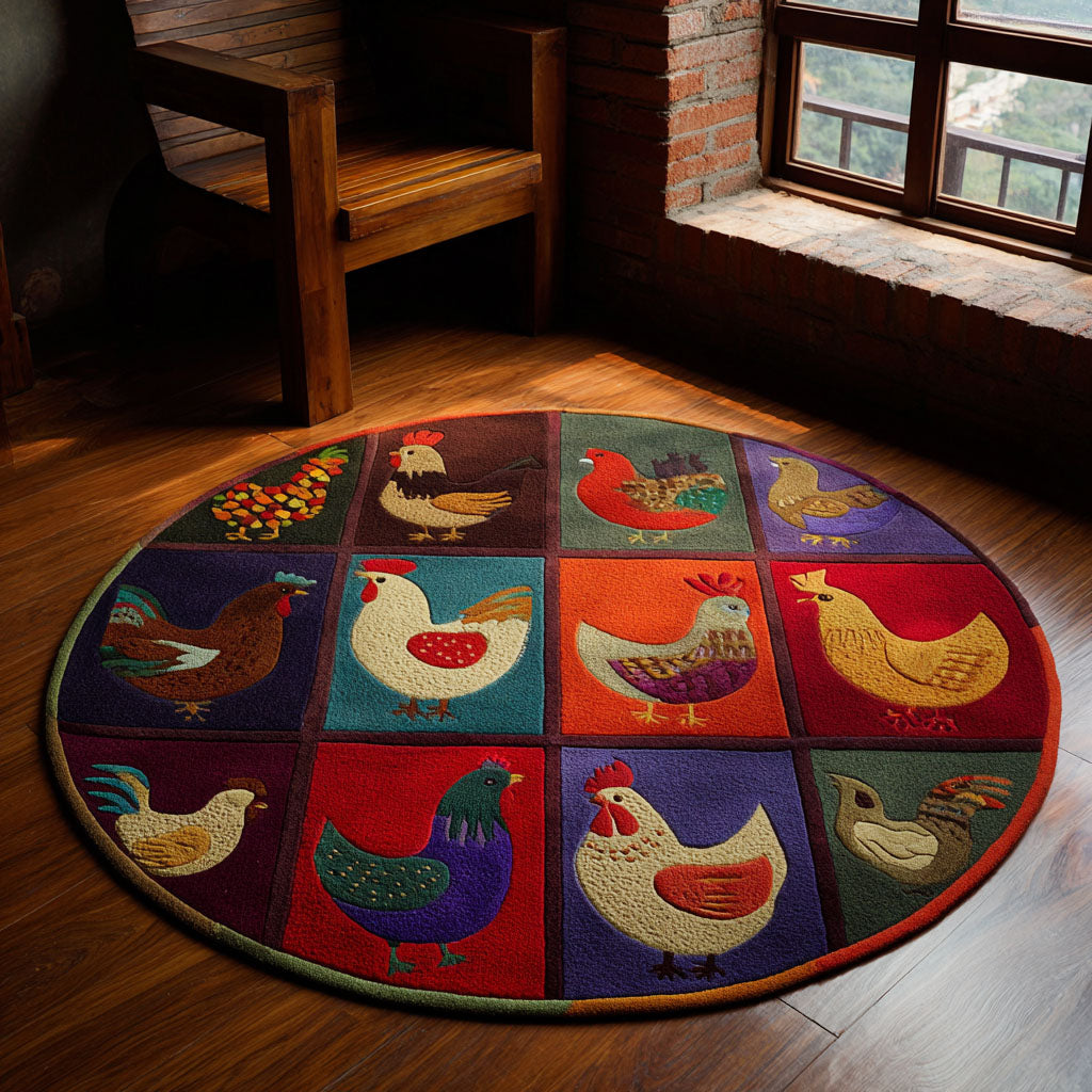 Country Dawn Round Area Rug - Model NCU0PT9862