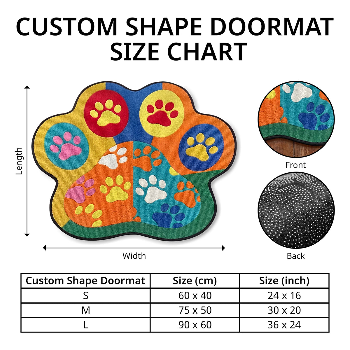 Personalized Cat-Shaped Doormat NCU0QN090