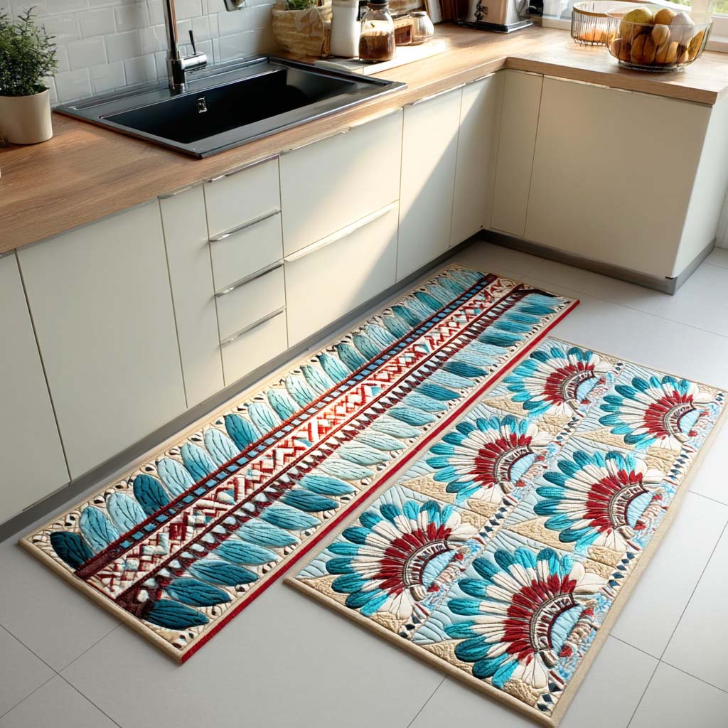 Feathered Crown Kitchen Area Rug - Model NCU0TD1433