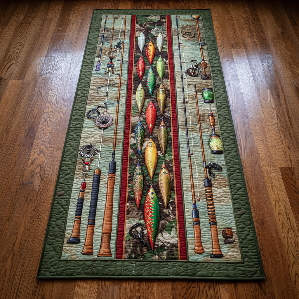 NCU0DK10905 Fishing Trail Runner Rug