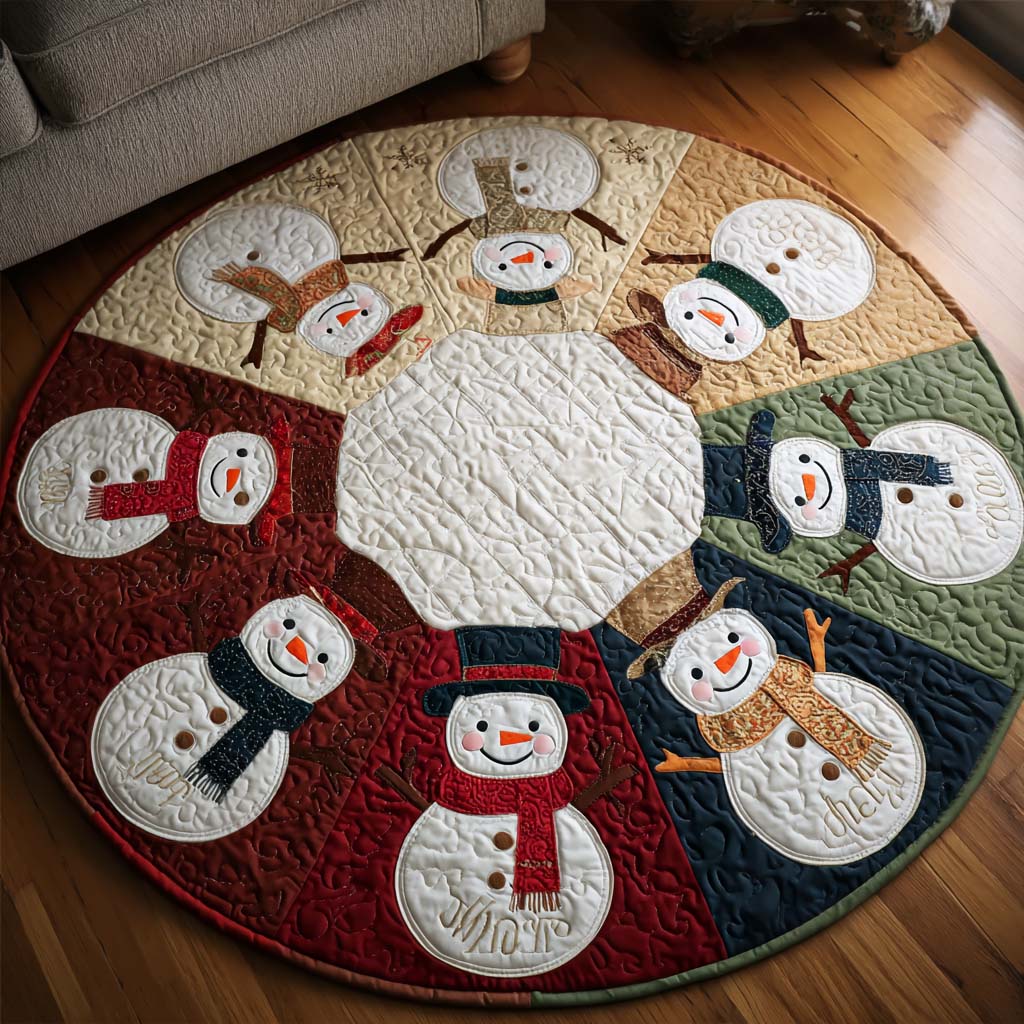 Frosty Friends Round Area Rug - NCU0NT10736