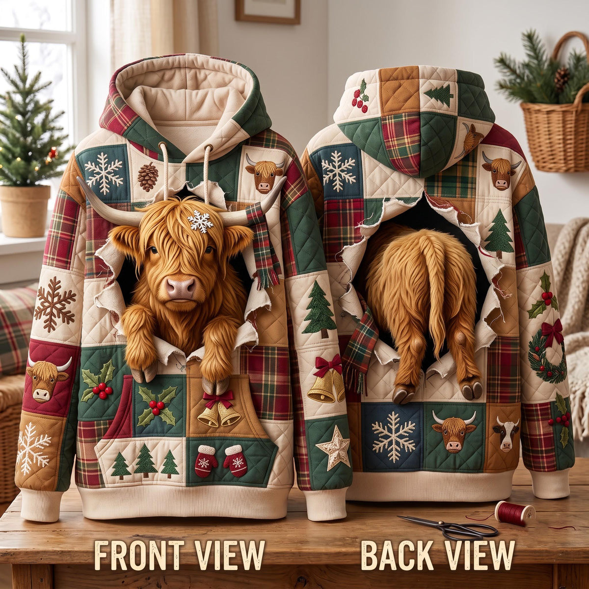 Patchwork Highland Hoodie