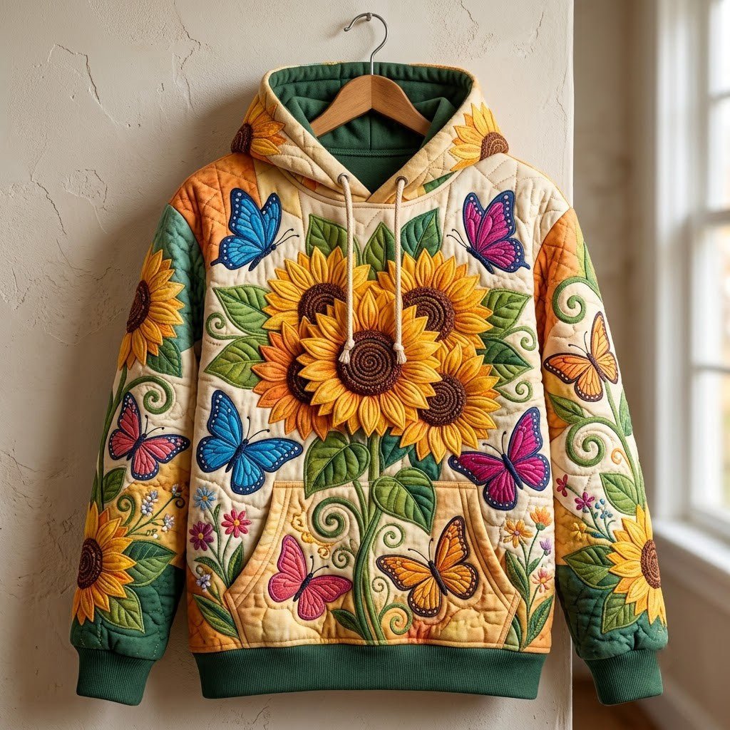 Sunflower Patchwork Hoodie