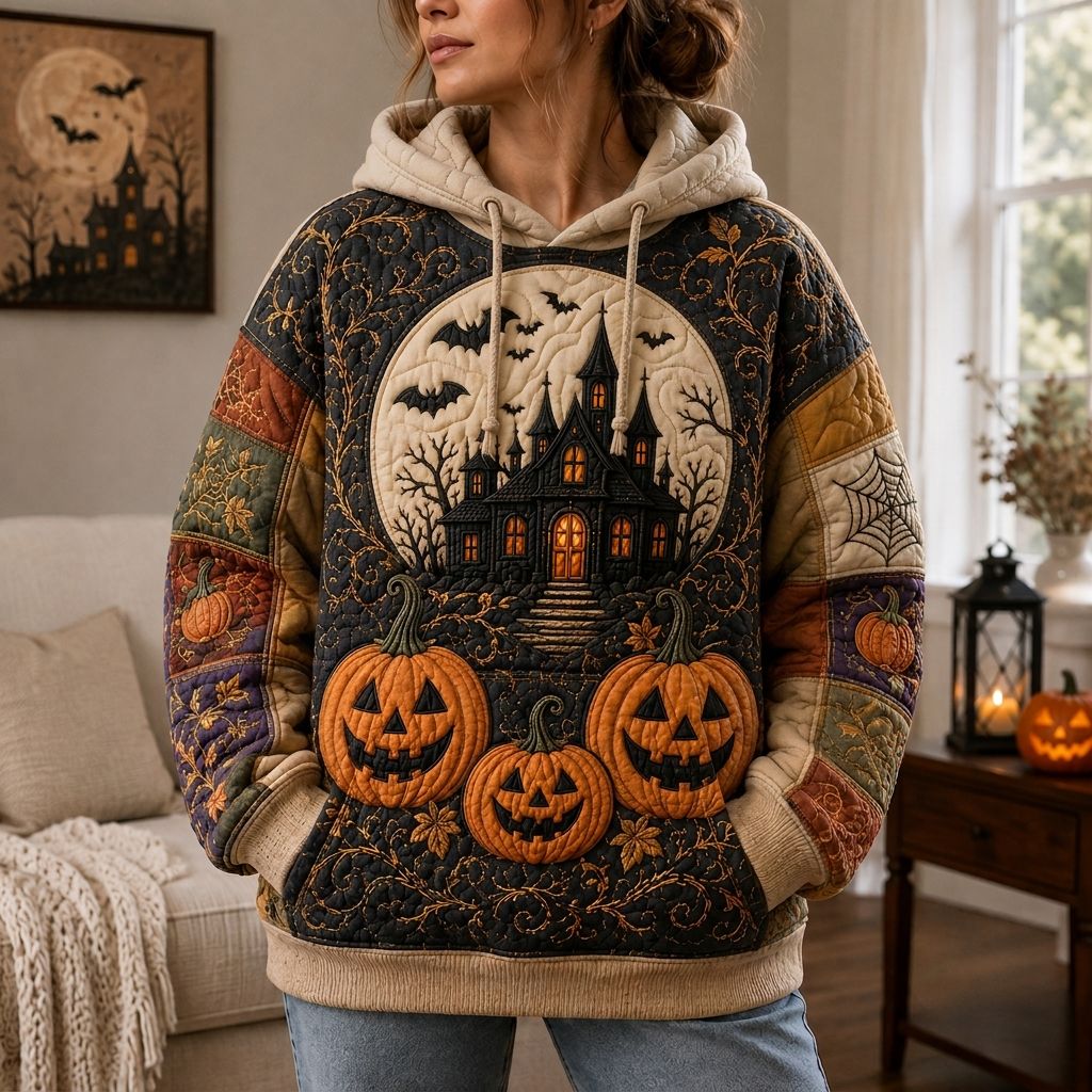 Haunted Halloween Pumpkin Hoodie