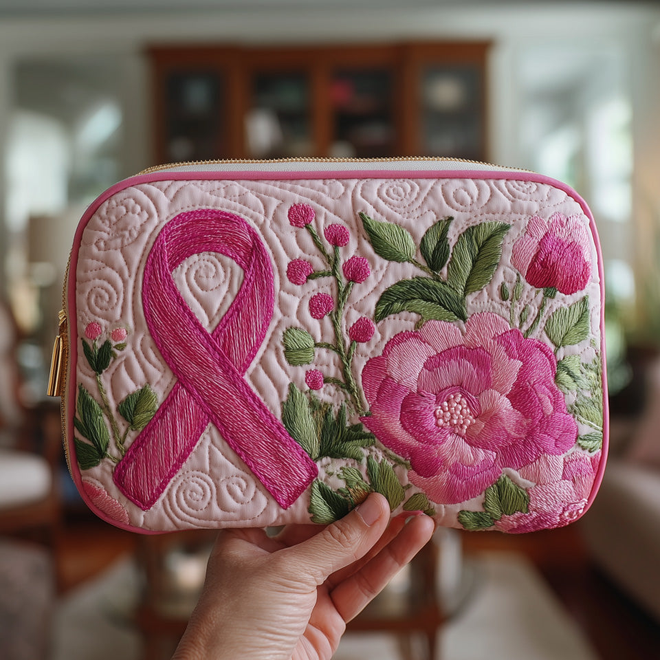 Breast Cancer Ribbon Quilted Purse GFTONT1678