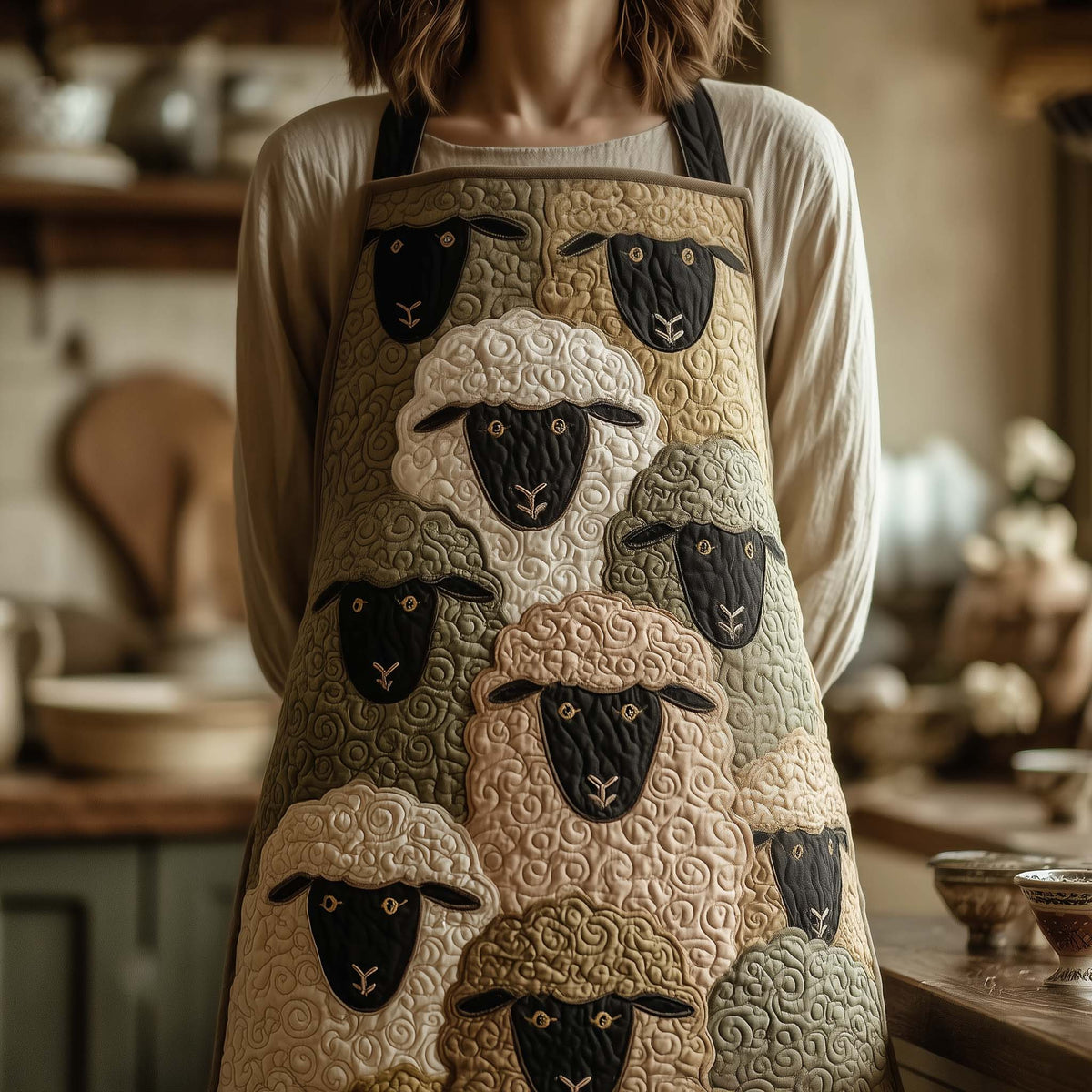 Adorable Sheep Quilted Apron GFTOTG1686