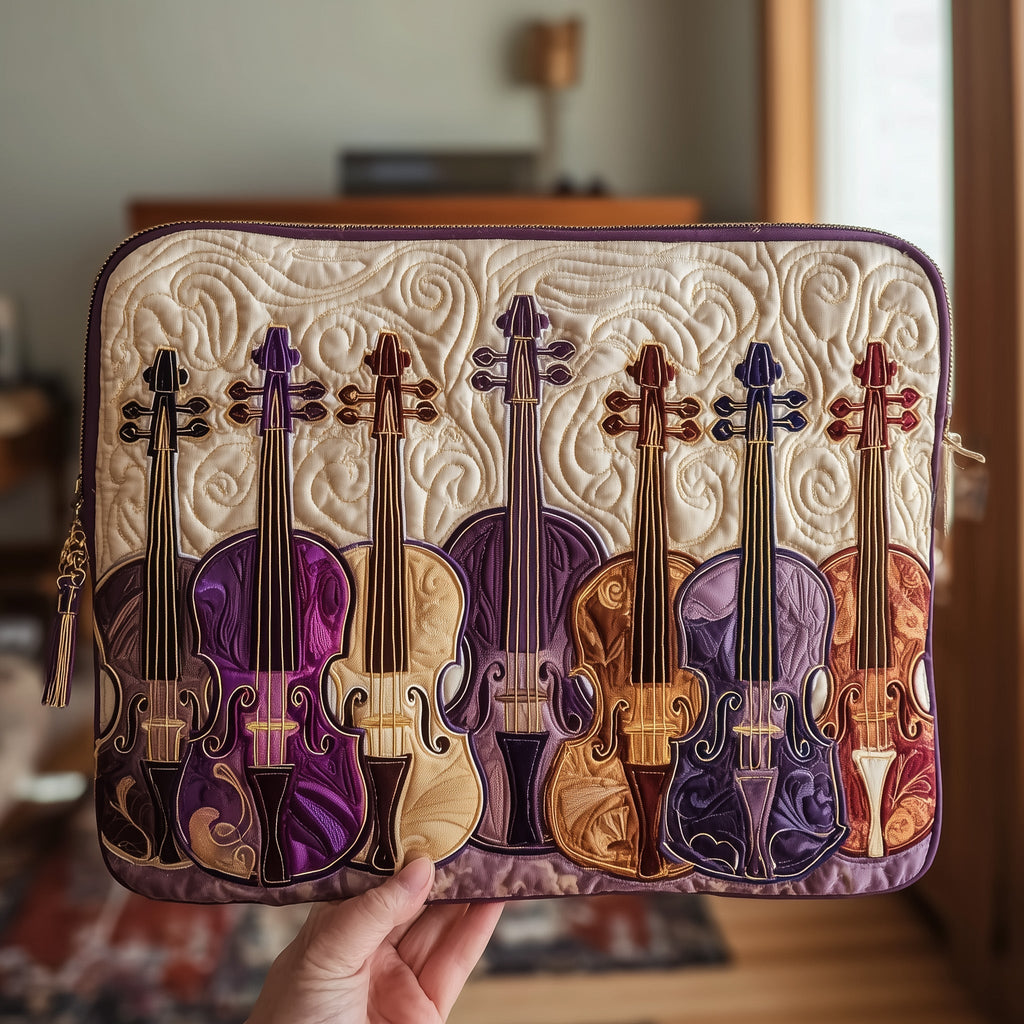 Elegant Violin Quilted Purse GFTOTL4078
