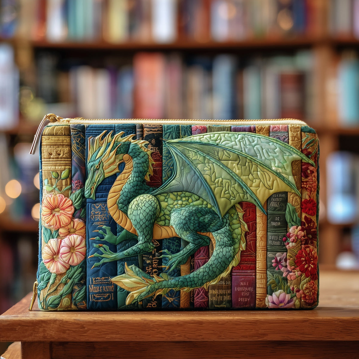 Literary Dragon Quilted Purse GFTOTP10392