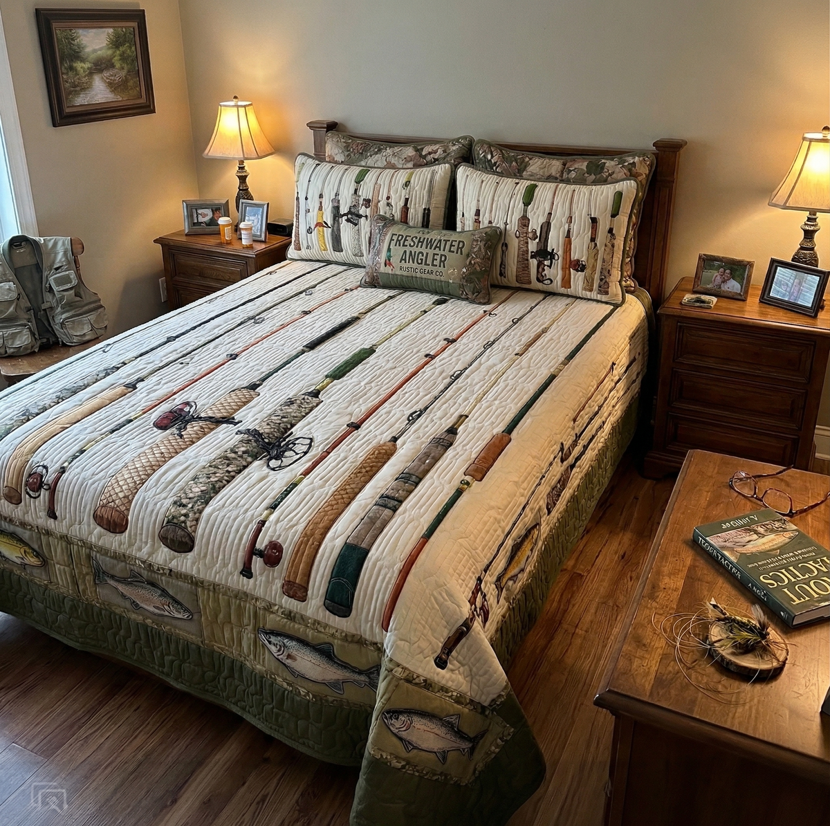 Vintage Tackle | 3-Piece Handcrafted Bedding Set