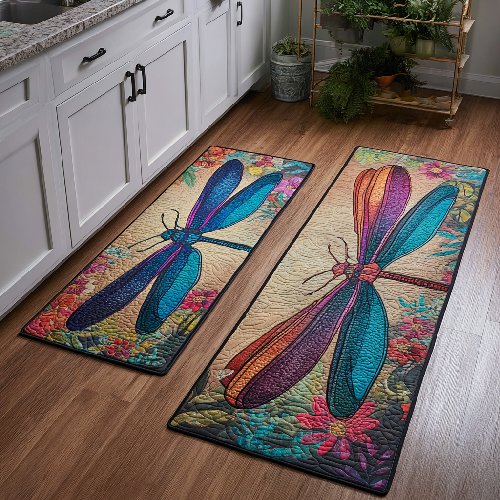 Dragonfly Non-Slip Kitchen Mat – Model NCU0DK10931