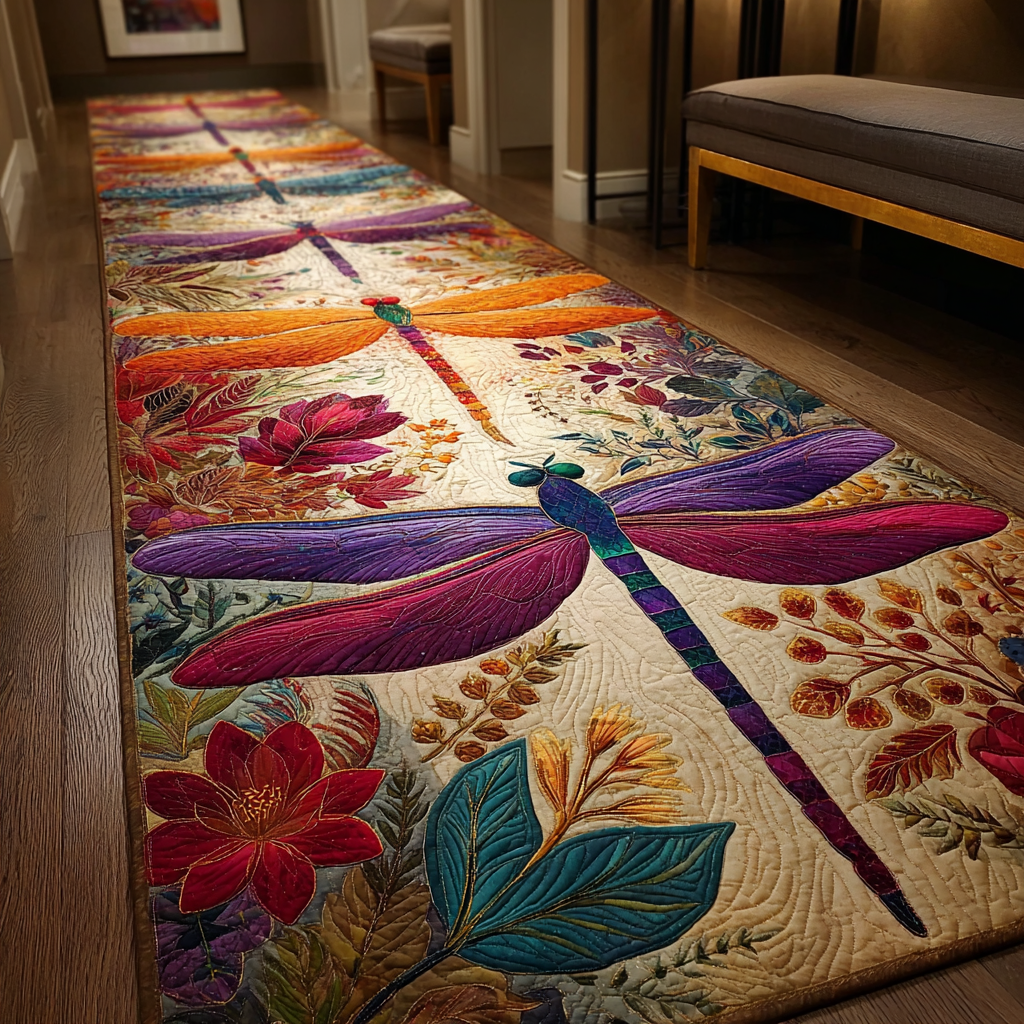 Soft Dragonfly Runner Rug - NCU0DK10895