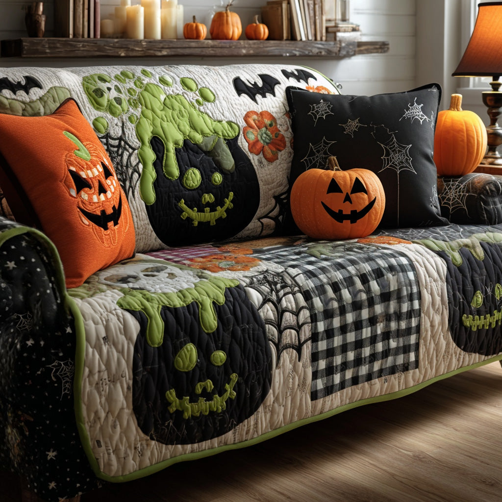 Hauntingly Beautiful Quilted Sofa Cover