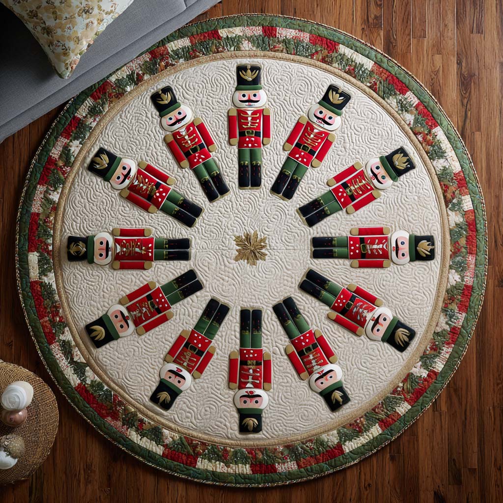 Nutcracker Parade Round Area Rug - Model NCU0NT10738
