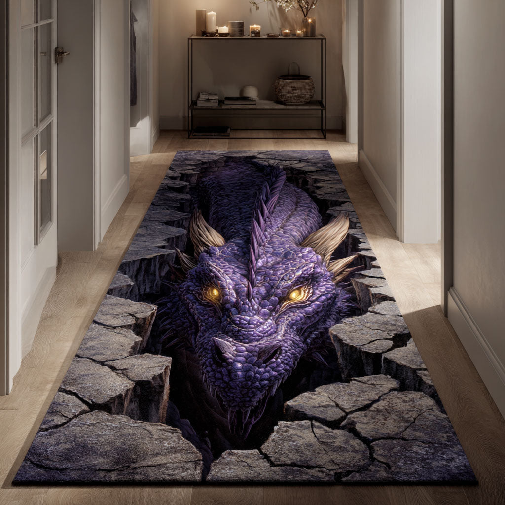 Purple Abyss Dragon Runner Rug NCU0TV928