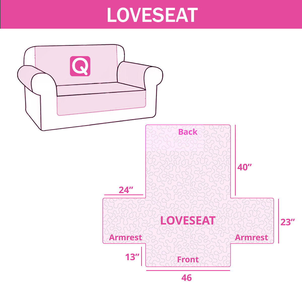 Quilted Denim Paws Sofa Cover