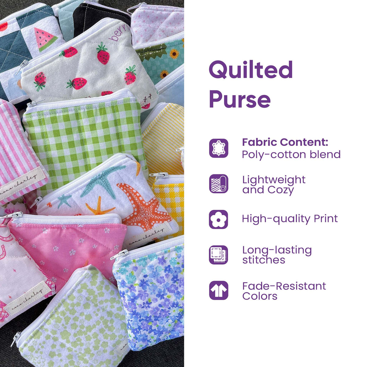 Rainbow Sun Quilted Purse GFTOQM3124