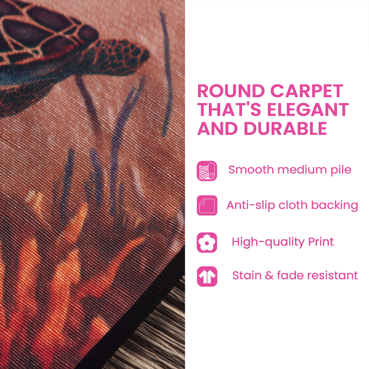 Round Sacred Steps Area Rug - NCU0NT10732
