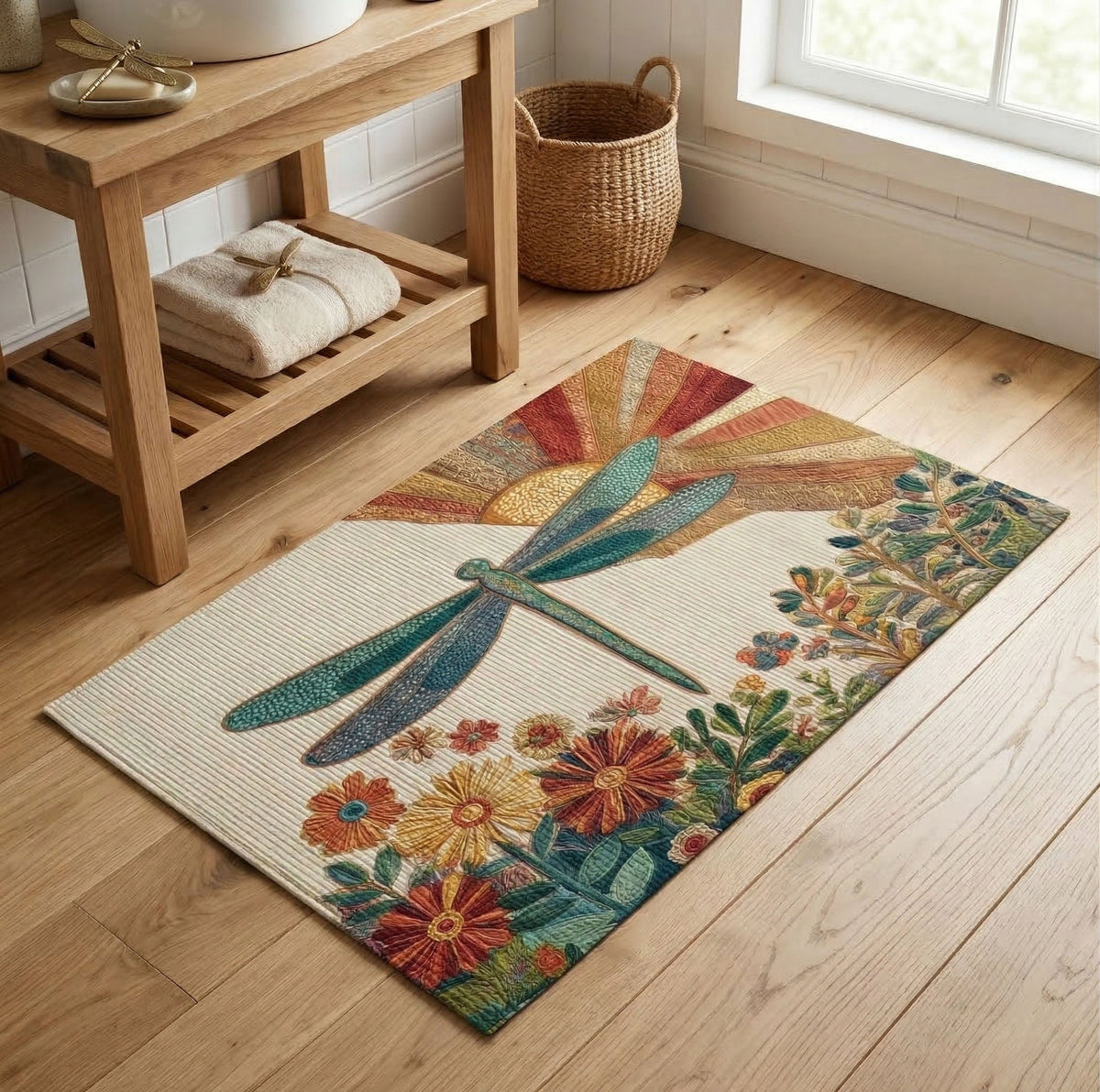 Rustic Meadow Glow Bath Mat - NCU0PTT3017