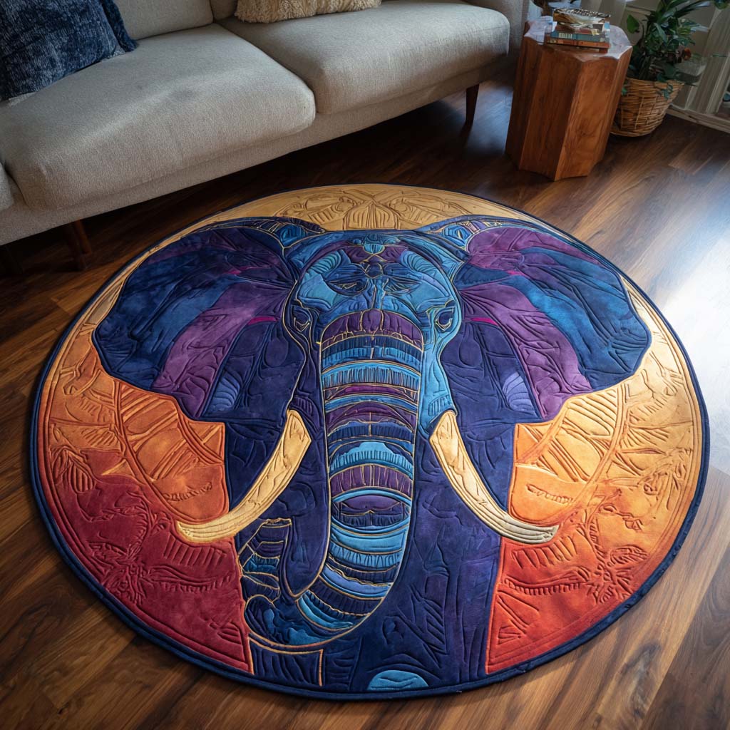 Round Sacred Steps Area Rug - NCU0NT10732
