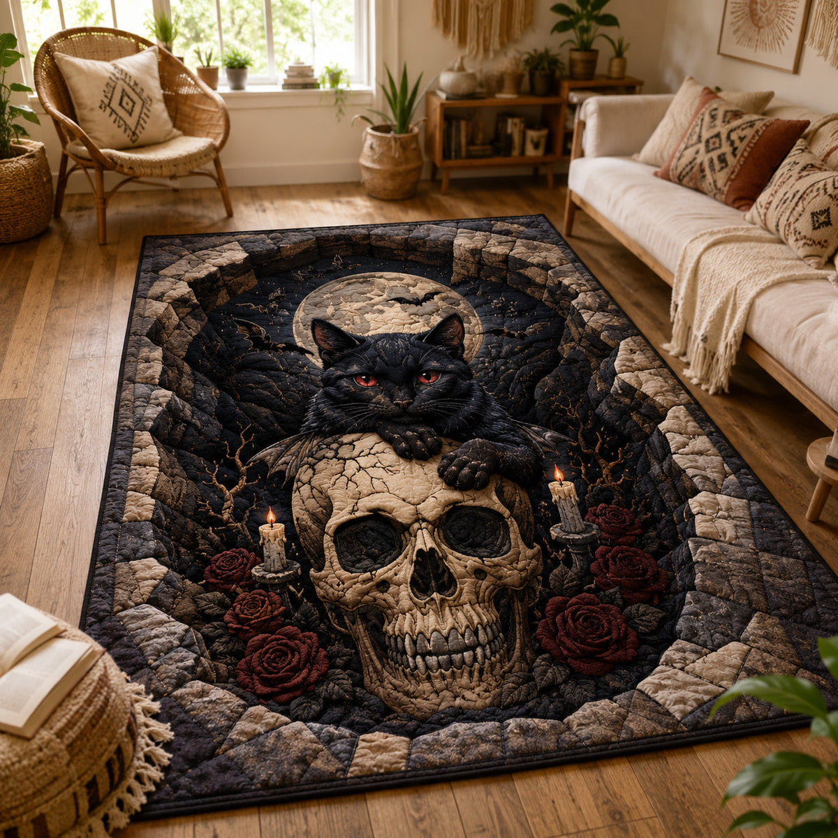 Skullbound Familiar Area Rug - Model NCU0PVL862