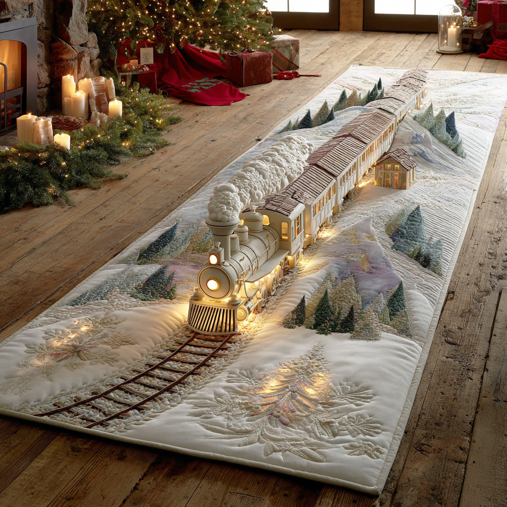 Winter Dreamline Train Runner Rug - Model NCU0TD1358