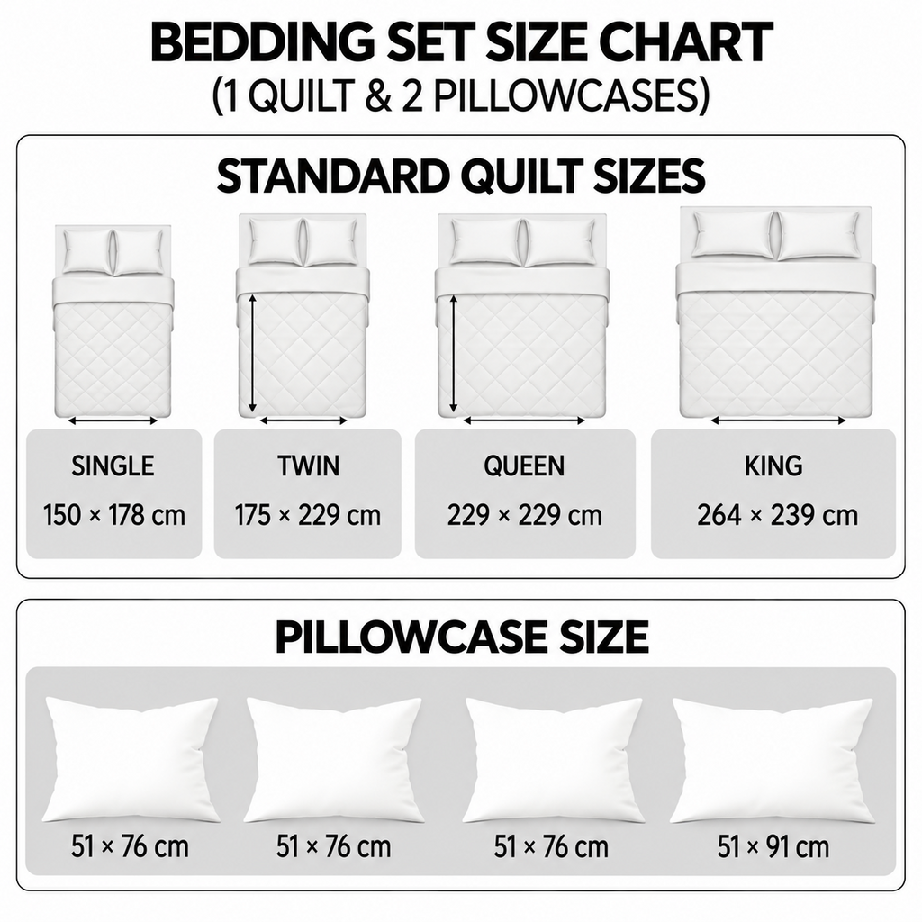 Petal Harmony | 3-Piece Handcrafted Bedding Set