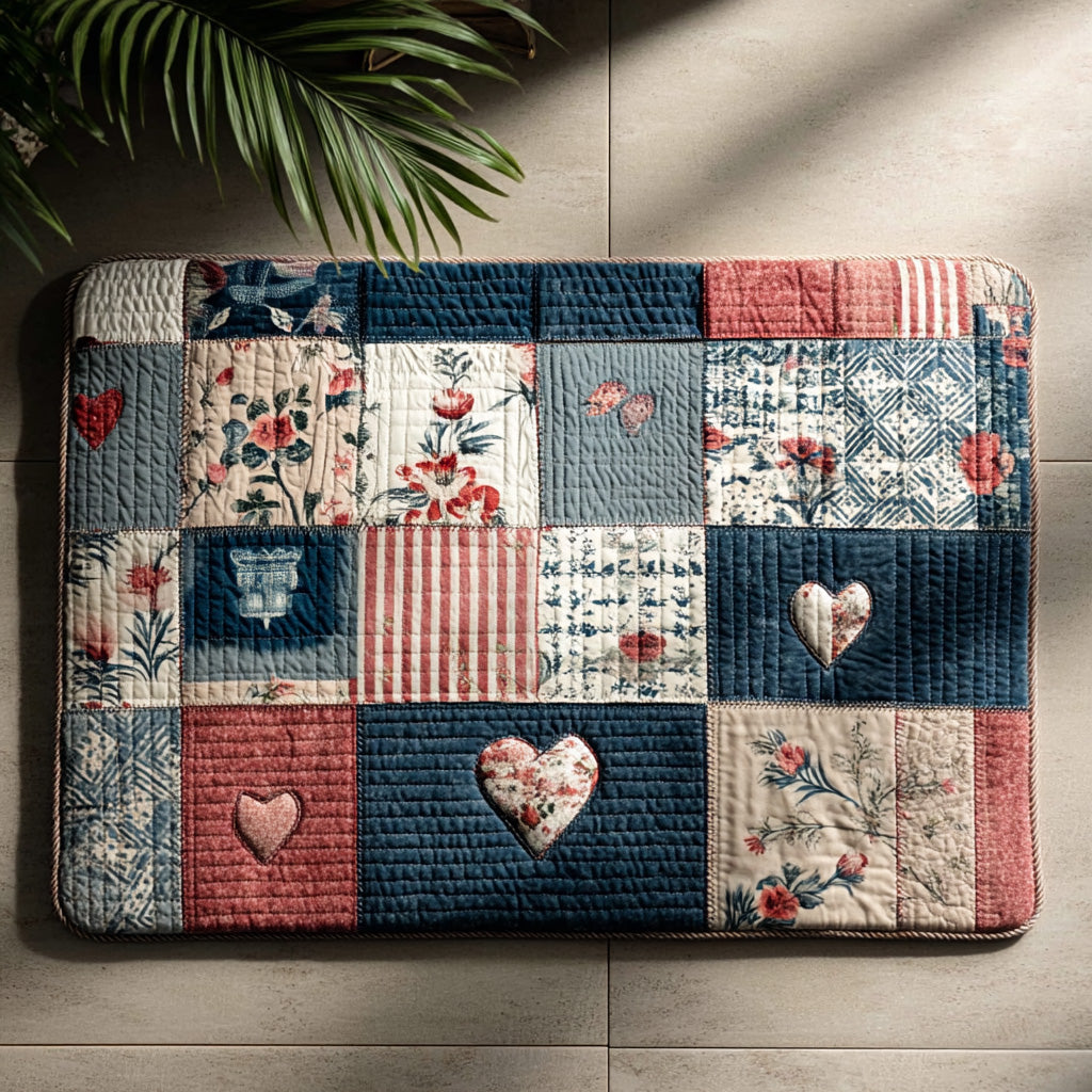 Cottage Charm Heart Shaped Doormat - NCU0LDH119